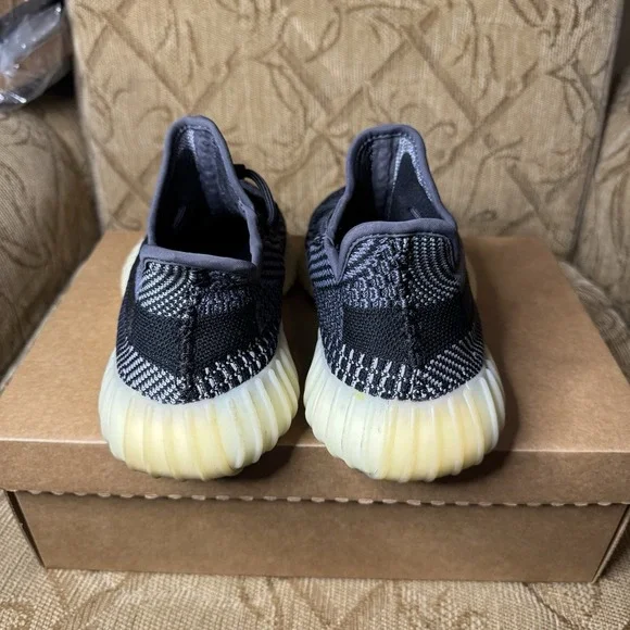 Adidas Yeezy Boost 350 V2 Shoes Sneakers Mens Size 7 Black Gray Carbon  FZ5000 - coffeafoods.com